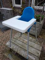 IKEA Kinderstoel - Blauw/Wit, Ophalen of Verzenden, Gebruikt, Overige typen, Afneembaar eetblad
