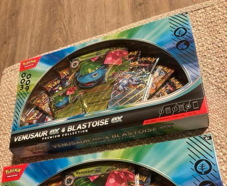 Nieuwe Venusaur & Blastoise Premium Collection Box pokemon, Hobby en Vrije tijd, Verzamelkaartspellen | Pokémon, Nieuw, Boosterbox