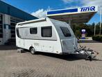Knaus sport 420 QD in werkelijke nieuwstaat!!, Caravans en Kamperen, Vast bed, Bedrijf, Treinzit, Hordeur