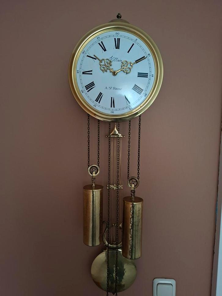 Antieke Villain A. St Remy Wandklok, Antiek en Kunst, Antiek | Klokken, Ophalen