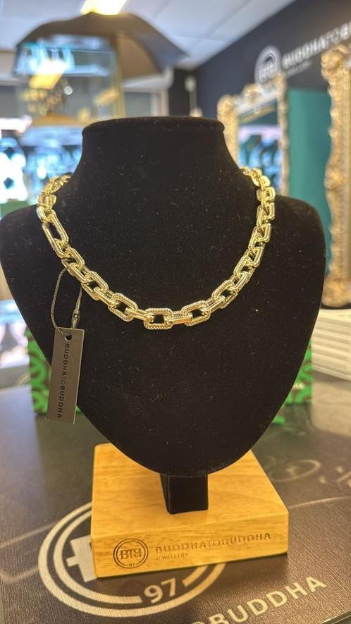 BUDDHA TO BUDDHA KETTING TYPE 121 45 cm Barbara Link €799,95, Sieraden, Tassen en Uiterlijk, Kettingen, Nieuw, Zilver, Zilver