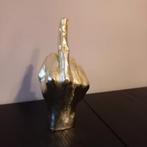 Gouden middelvinger sculptuur, Ophalen of Verzenden