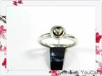 16179 Pandora Zilveren ring met geelgoud hart, Sieraden, Tassen en Uiterlijk, Ringen, Ophalen of Verzenden, Dame, Zilver, Zilver