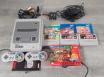 Super Nintendo 1 chip met 4 games, Ophalen of Verzenden, Gebruikt, Met 2 controllers, Met games