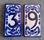 Vintage Mexicaanse uit Puebla Tegel Huisnummers 3 & 9, Ophalen of Verzenden, Gebruikt