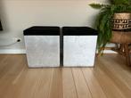 2 x hocker/poef, Ophalen, Vierkant, Minder dan 50 cm