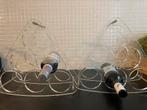 2 perspex flesse/wijn nrekken, elk voor 6 flessen, jaren 90, Huis en Inrichting, Woonaccessoires | Wijnrekken, Minder dan 50 cm