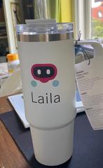 drinkbeker 1 L staal, Huis en Inrichting, Keuken | Tupperware, Ophalen of Verzenden, Nieuw, Wit, Overige typen