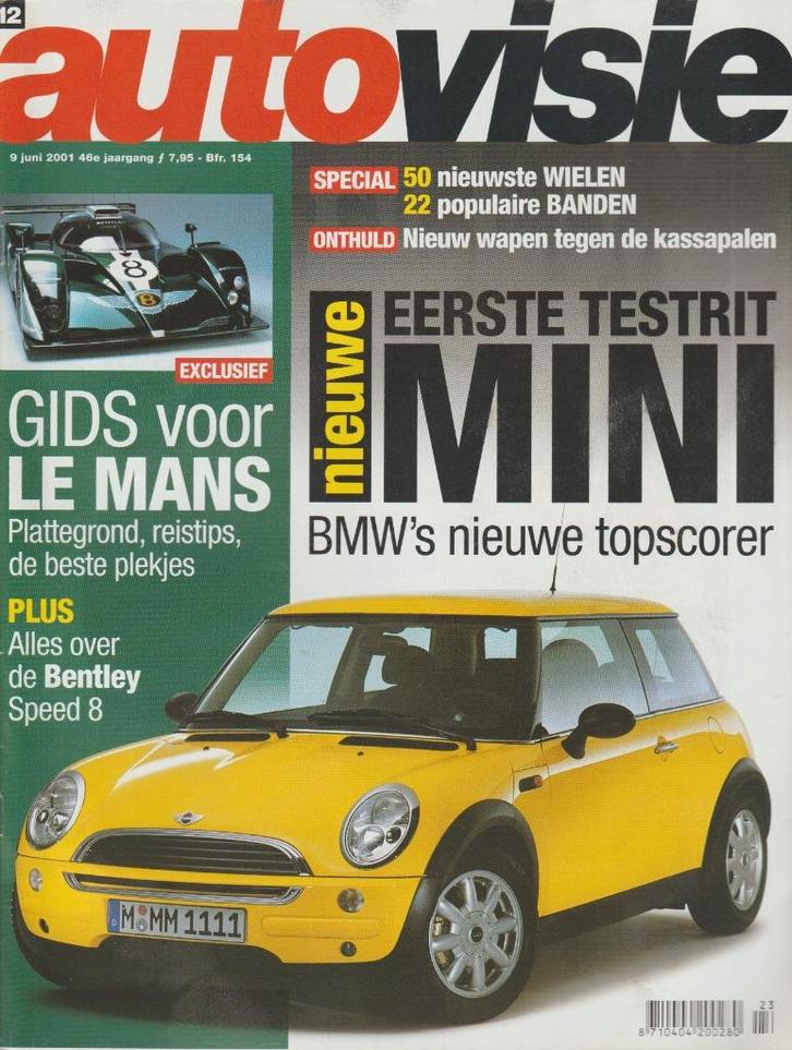 Mini ( Mini Cooper S - nieuwe Mini ) test in Autovisie, Boeken, Auto's | Folders en Tijdschriften, Gelezen, Overige merken, Ophalen of Verzenden
