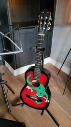 Kindergitaar 3/4, muziekstandaard, voetsteun, Ophalen, Zo goed als nieuw, Solid body, Overige merken