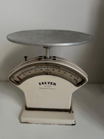 Brocante Salter No 20 Cookery scale * keukenweegschaal 500 g beschikbaar voor biedingen