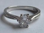 925 zilver ring zirkonia maat 18 NIEUW 2.3 gram, Nieuw, Ophalen of Verzenden, 17 tot 18, Dame