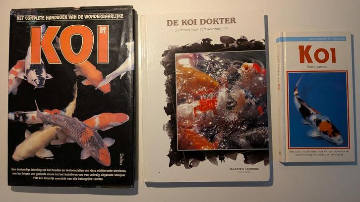 Diverse handboeken voor Koi, Boeken, Dieren en Huisdieren, Zo goed als nieuw, Vissen, Ophalen of Verzenden