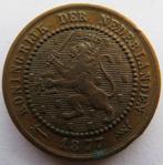 CENT 1877 NIEUWE TYPE, Postzegels en Munten, Munten | Nederland, Koning Willem III, 1 cent, Verzenden