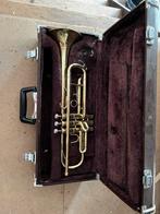 Buescher Aristocrat Trompet met Koffer, Ophalen of Verzenden, Gebruikt, Bes-trompet, Met koffer