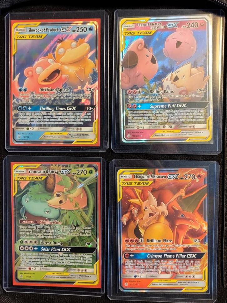 Tag Team Pokemon kaarten, Hobby en Vrije tijd, Verzamelkaartspellen | Pokémon, Meerdere kaarten, Verzenden