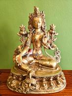 GROENE TARA BEELD NEPAL 22 CM, Ophalen of Verzenden, Zo goed als nieuw, Religie