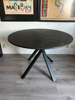 Tafel marmerlook, Huis en Inrichting, Tafels | Eettafels, Ophalen, Zo goed als nieuw, Rond, 50 tot 100 cm