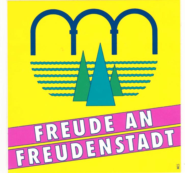 Sticker toerisme Duitsland Freudenstadt (2), Verzamelen, Stickers, Zo goed als nieuw, Overige typen, Verzenden