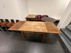 Uitschuifbare Houten Tafel - 89x115/210 cm, Ophalen, Gebruikt, 100 tot 150 cm, 50 tot 100 cm