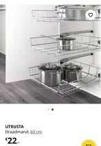 IKEA UTRUSTA draadmand – praktisch & ruimtebesparend!, Huis en Inrichting, Keuken | Keukenelementen, Ophalen, Wit, 50 tot 100 cm