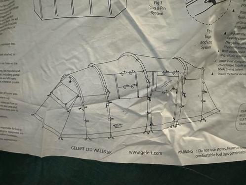 onderdelen tent Gelert Horizon 6 zonder tentstokken, Caravans en Kamperen, Tenten, Ophalen of Verzenden