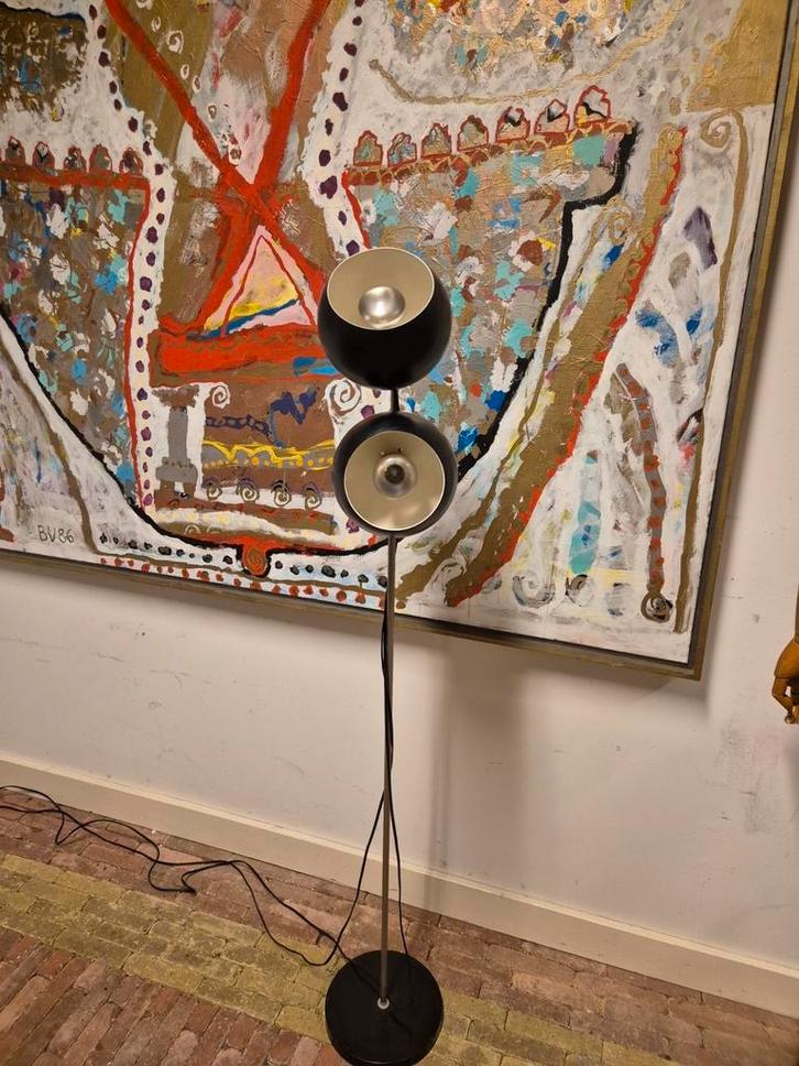 Vintage Eyeball Vloerlamp– Frans van der Broeke – jaren 60/7, Huis en Inrichting, Lampen | Vloerlampen, Zo goed als nieuw, 150 tot 200 cm