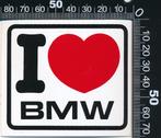 Sticker: BMW - I love BMW, Auto of Motor, Ophalen of Verzenden, Zo goed als nieuw