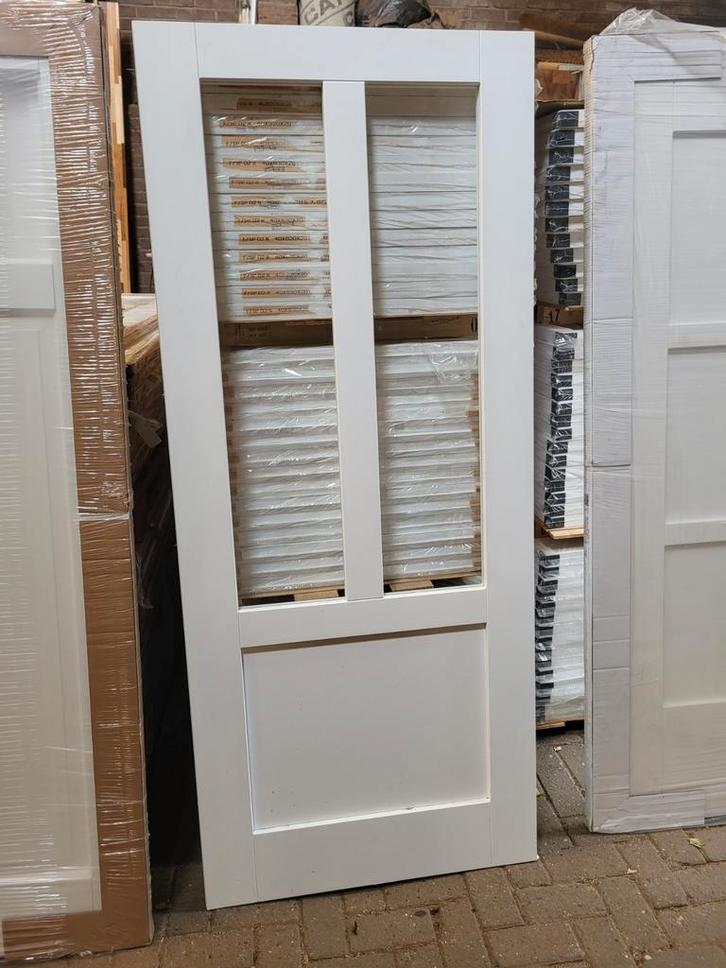 Nieuwe binnendeur stomp en opdek incl helder glas zie omschr, Doe-het-zelf en Verbouw, Deuren en Horren, Nieuw, Binnendeur, 200 tot 215 cm