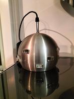 Vintage Metalen Bol Hanglamp met kunststof stenen, Huis en Inrichting, Gebruikt, Geen, Vintage, Ophalen of Verzenden