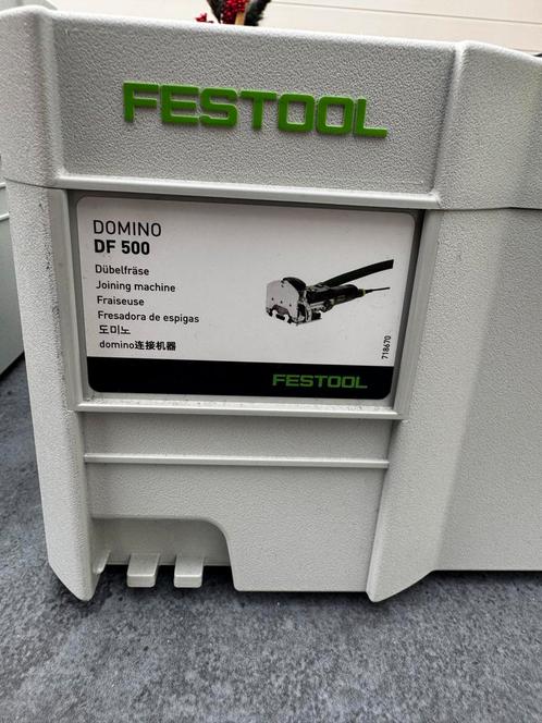 Festool Domino DF 500 Freesmachine, Doe-het-zelf en Verbouw, Gereedschap | Freesmachines, Zo goed als nieuw, Elektrisch, Lamellenfrees