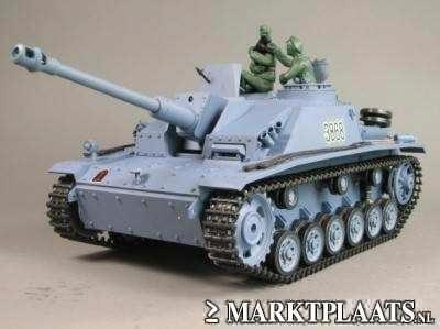 RC Panzer "Sturmgeschütz III " M 1:16 G rook en geluid, Hobby en Vrije tijd, Modelbouw | Radiografisch | Overige, Nieuw, Ophalen of Verzenden
