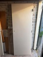 Deur incl scharnieren 201cm x 72,5cm, Ophalen, Minder dan 80 cm, Binnendeur, Zo goed als nieuw