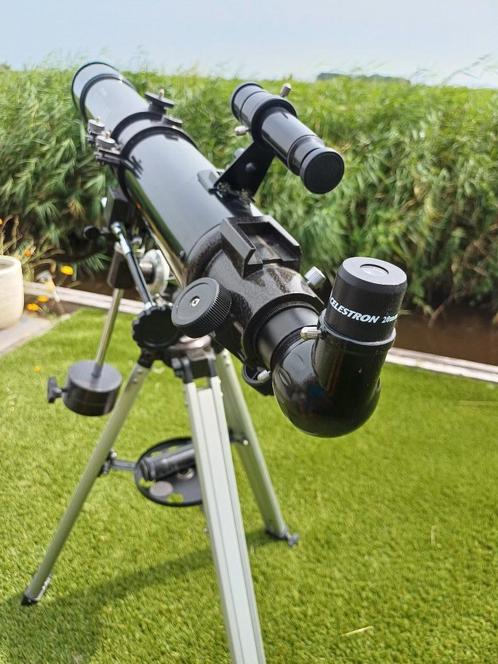 Celestron Powerseeker 80 EQ telescoop, Audio, Tv en Foto, Optische apparatuur | Telescopen, Zo goed als nieuw, Ophalen of Verzenden