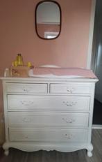 Prachtige commode, brocante stijl, wit / off-white, Kinderen en Baby's, Kinderkamer | Commodes en Kasten, Ophalen, Gebruikt, 50 tot 70 cm