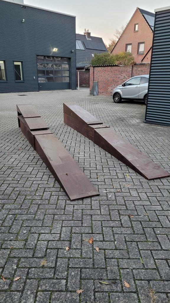 Multiplex Oprijbokken Auto - Show/Sleutelen, Auto diversen, Krikken, Manueel, Ophalen