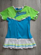 Leuek Cheerleaders outfit + Pompoms mt 128, Ophalen of Verzenden, Zo goed als nieuw, 122 t/m 128, Jongen of Meisje