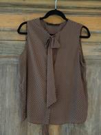 ZARA blouse top bruin met stipjes polkadots, Ophalen of Verzenden, Zo goed als nieuw, Maat 38/40 (M)