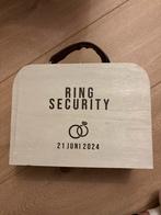 Ring Security Koffer - Bruiloft, Kleding | Dames, Trouwkleding en Trouwaccessoires, Ophalen, Zo goed als nieuw, Wit, Accessoires