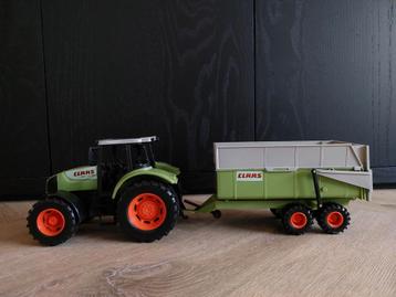 Dickie Toys Claas tractor met aanhanger 57cm beschikbaar voor biedingen
