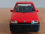 Fiat Cinquecento modelauto rood 1:34, Ophalen of Verzenden, Zo goed als nieuw, Auto, Overige merken