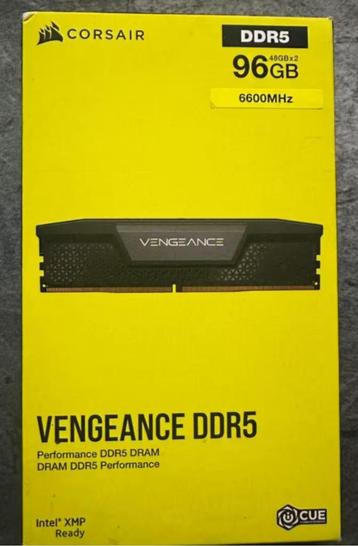 Corsair Vengeance 96GB(2x48GB)DDR5 6600Mhz Cas32 Intel NIEUW beschikbaar voor biedingen