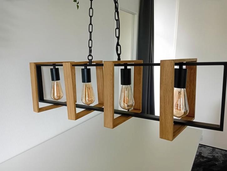 Te koop moderne hanglamp inclusief 2 bijpassende wandlampen., Huis en Inrichting, Lampen | Hanglampen, Zo goed als nieuw, 75 cm of meer