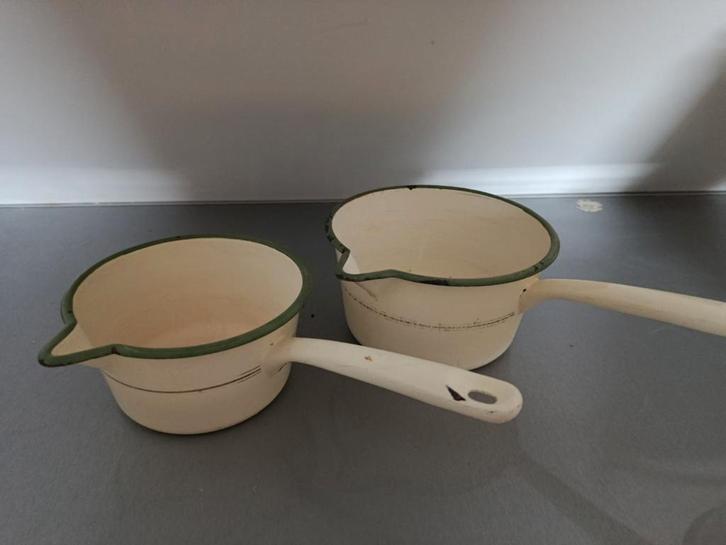 Emaille Pannetjes Set, Antiek en Kunst, Antiek | Emaille, Ophalen of Verzenden