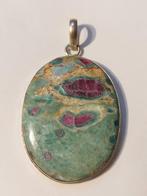 Hanger robijn fuchsite, Zwanensingel 239, Zo goed als nieuw, Opallove, Zilver