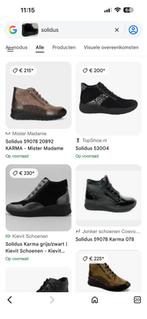 Solidus hoge veter sneakers mt 40 (6.5-K) zwart nubuck leer, Ophalen of Verzenden, Zo goed als nieuw, Zwart, Sneakers of Gympen