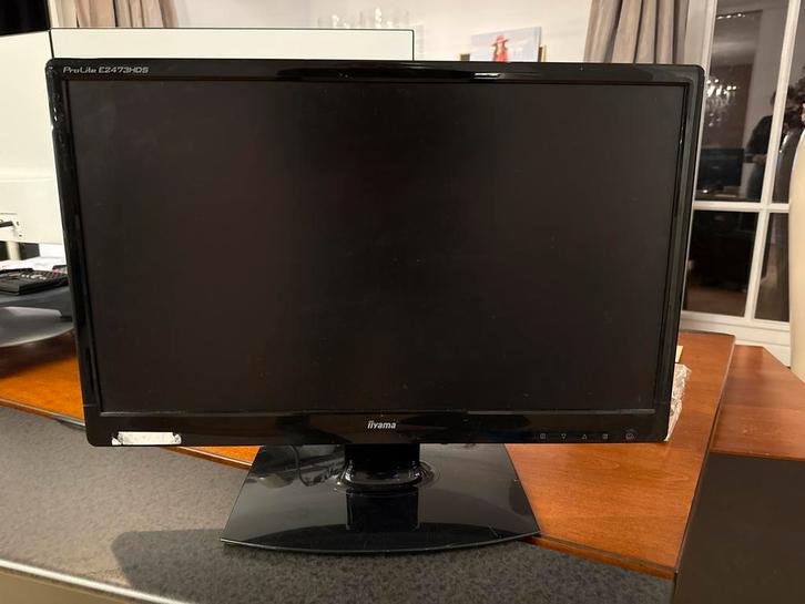 Iiyama ProLite E2473HDS 24 inch monitor, Computers en Software, Monitoren, Gebruikt, 60 Hz of minder, HDMI, Gaming, Hoofdtelefoonaansluiting