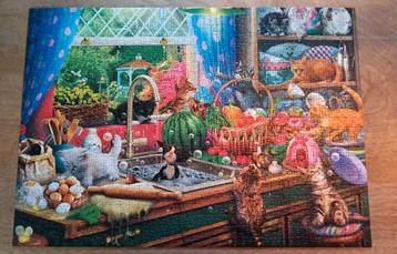 Trefl Puzzel 1000 stukjes - Poezen - in nette staat beschikbaar voor biedingen