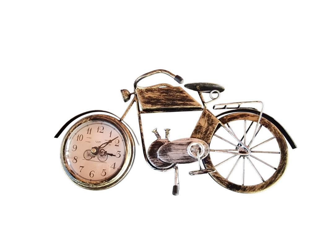 Fiets Klok op Batterij - Decoratief en Functioneel, Huis en Inrichting, Woonaccessoires | Klokken, Ophalen of Verzenden, Gebruikt