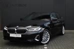 BMW 5-serie Touring 530e luxury line|Luchtvering|Apple CarPl, 1998 cc, Achterwielaandrijving, Gebruikt, Zwart